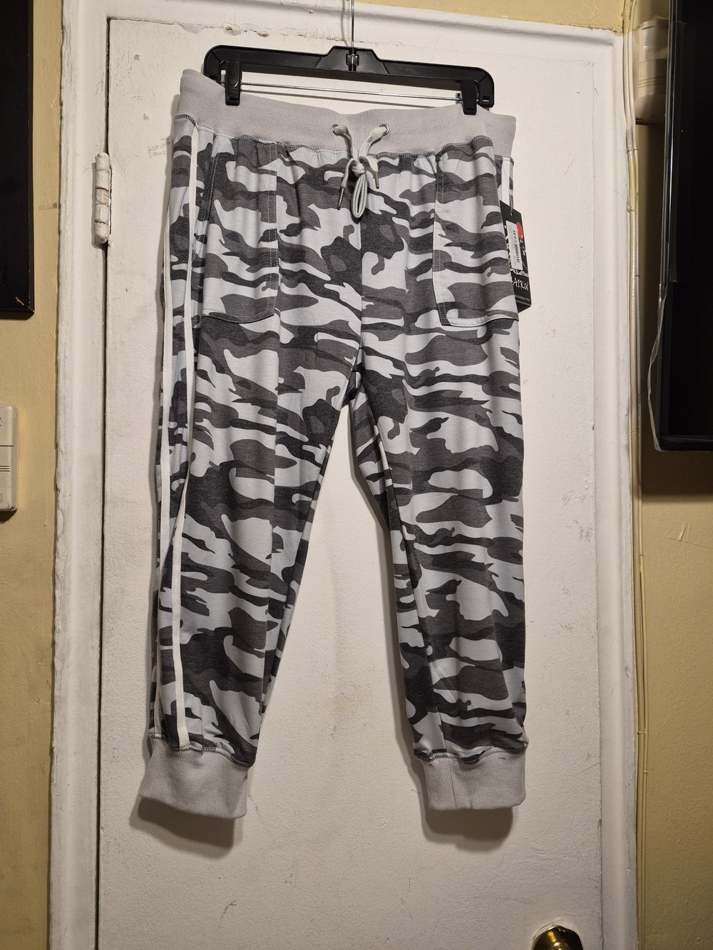 Haiku Men's Camo Slate Elastic Waistband Casual Pants in Size XL